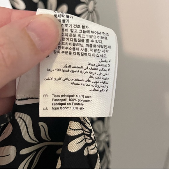 NWT Sandro Paris Illiana Floral Mini Dress Button Front Silk Size FR 40 US 8 - Picture 11 of 16